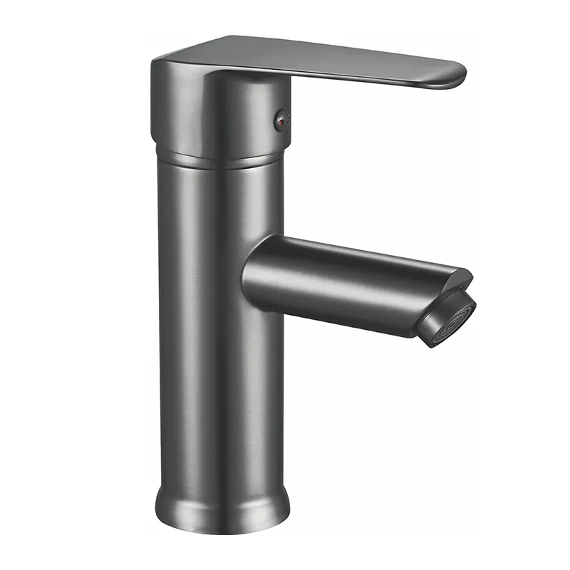 Смеситель для раковины темно-серого цвета