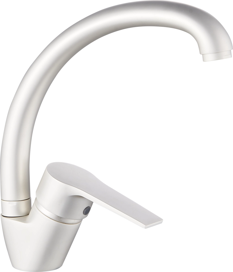 Матовый белый коммерческий кухонный смеситель Матовый белый коммерческий кухонный смеситель