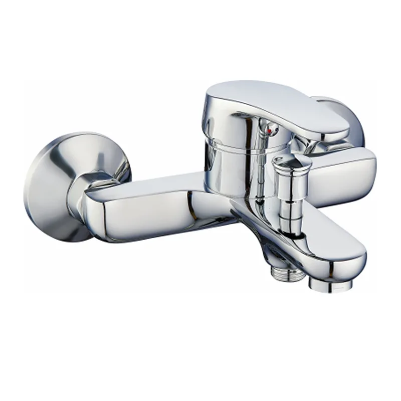 Настенный трехходовой смеситель для ванной комнаты